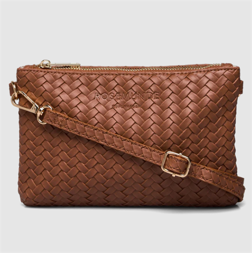 Rosemunde Remi Small Clutch i flet, Nougat/Guld